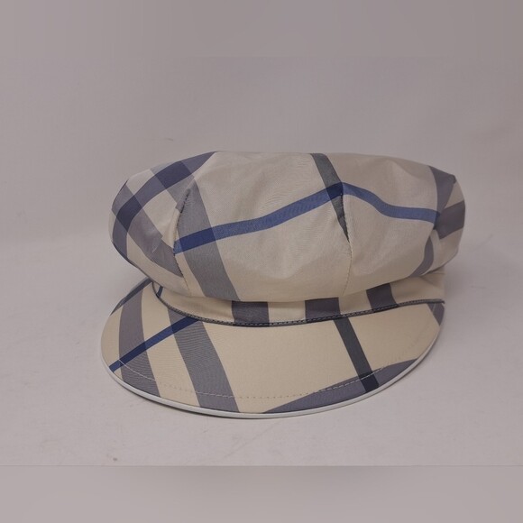 Burberry Womens Newsboy Hat Cap Purple Nova Check England Vintage Y2K 90s Small main image 15